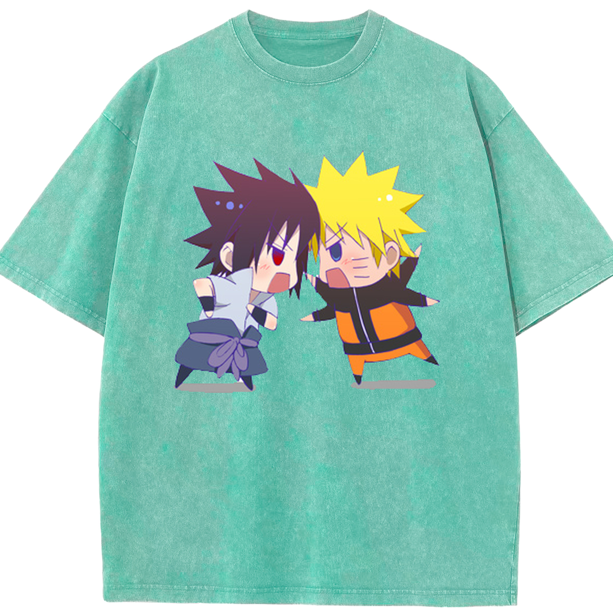 （画像用） NARUTO -ナルト- うずまき ナルト Uzumaki Naruto 綿100% ヴィンテージ風 半袖Tシャツ（フロントプリント）